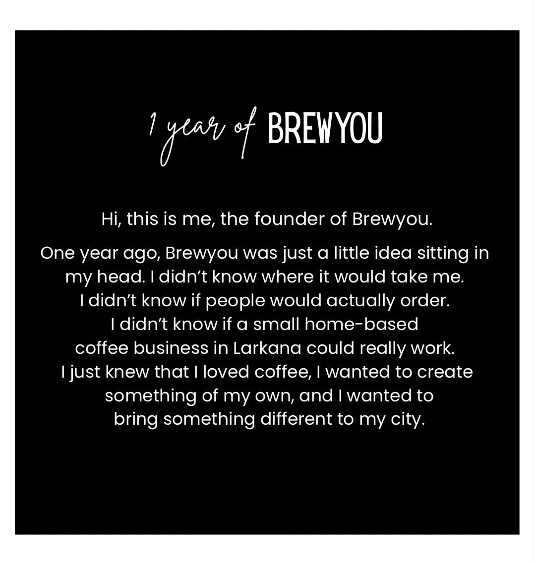 One year of Brew You — a note from the founder