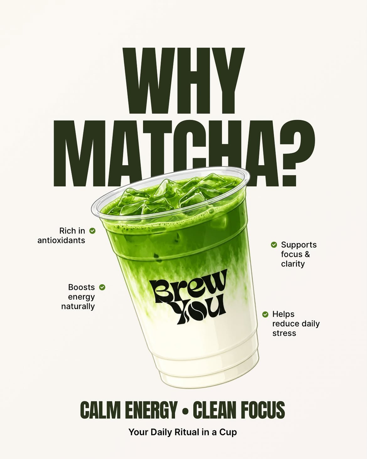 Iced Brew You. matcha latte